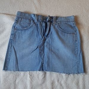 LEVIS DENIM CUTOFF MINI SKIRT
